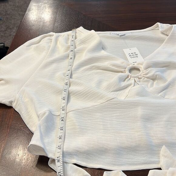 NWT And Now This | Trendy Plus Size Cropped O-Ring Top |  Size 2X - Picture 10 of 10